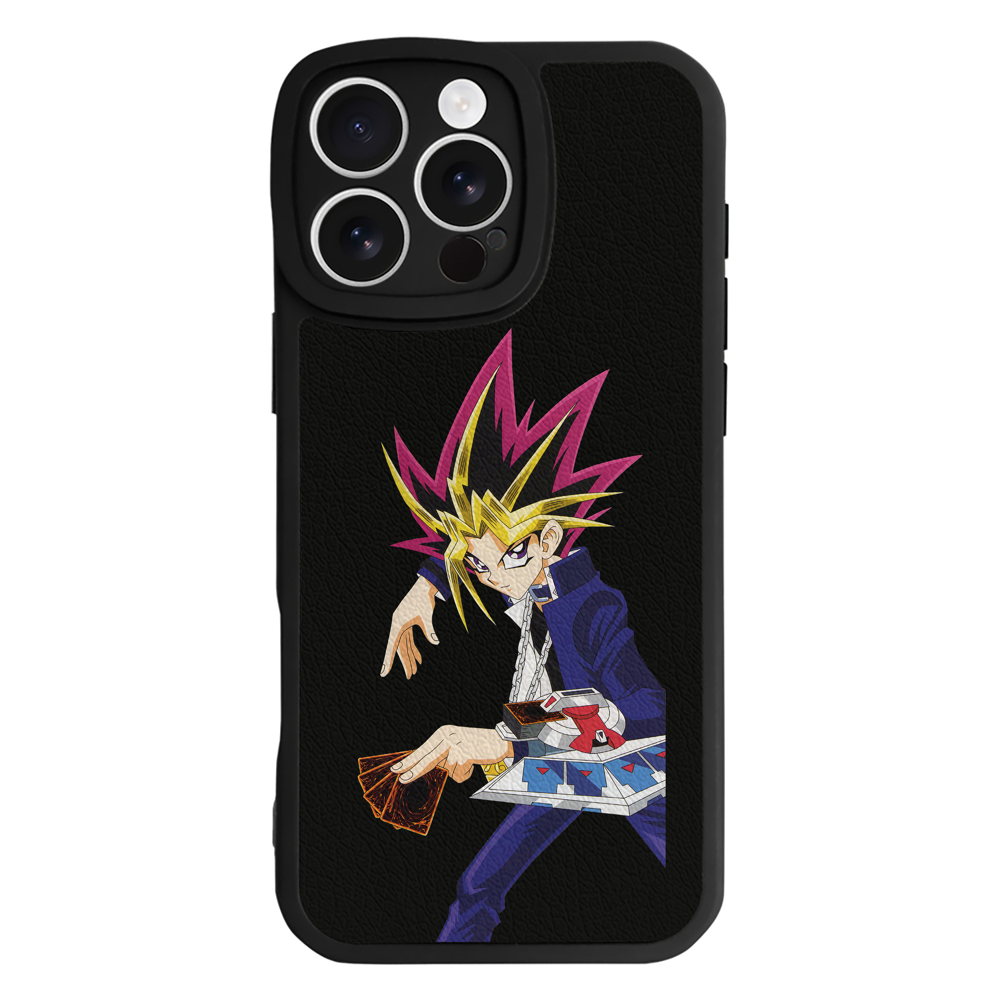 遊☆戯☆王 Yu-Gi-Oh! 【iPhone 16シリーズ対応】シリコンスマホケース（レザー調） 材質：シリコン